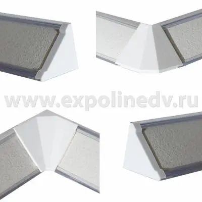Бортик прозрачный комплект заглушек для прозрачного бортика, белый