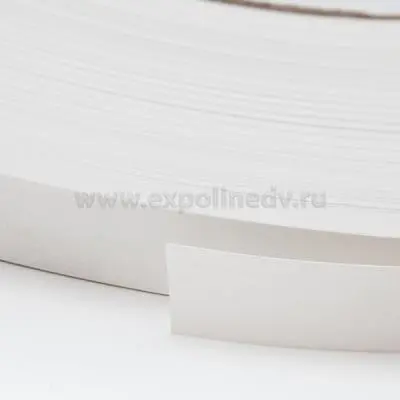 Кромка ПВХ / ABS кромка, белая (структурная гп) generics  (0,4, 19мм)