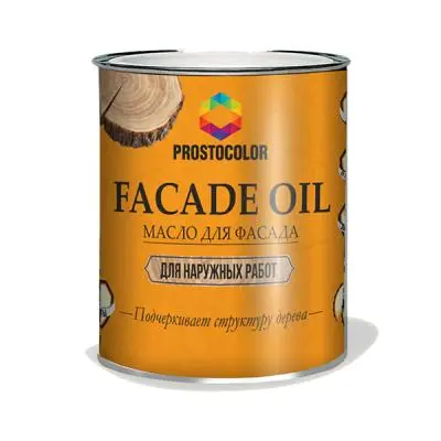 Масла для дерева Prostocolor масло для фасада prostocolor, цвет бруно, 2,2л