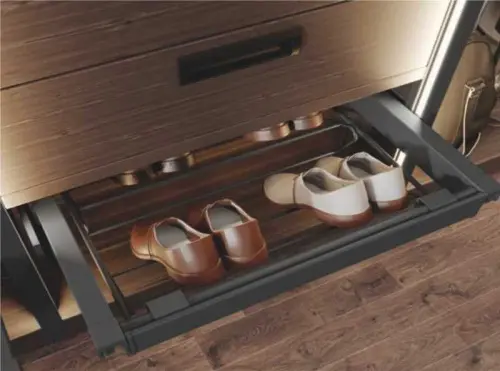 Обувницы полка для обуви gtv elite 560*490*175мм с доводчиком, графит