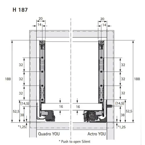 Комплекты ящиков Avantech You комплект ящика avantech you nl-350*187мм, silent system, серый